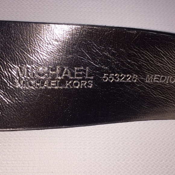 Micheal Kors silver tone suede belt medium main image 10